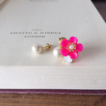 PINKブーケピアス