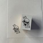 うさぎスタンプ「アリスな白うさぎ」正装