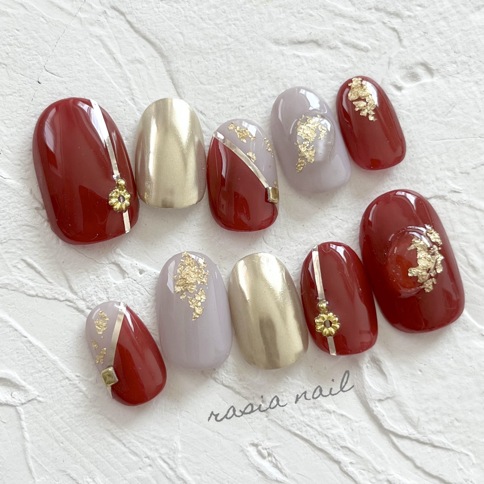 和装ネイル 成人式 卒業式 - rasia nail GALLERY | minne byGMOペパボ