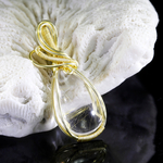 ◆お客様オーダーメード◆発色拔群◆透明抜群◆ゴールドルチルクォーツ◆雫◆ K00572  天然石  パワーストーン ペンダントトップ