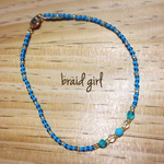 anklet   wish blue