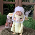 tobiちゃん用ぽんぽん帽子＊ホワイト
