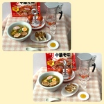 ミニチュア中華そばと餃子のセット