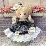 オビツ11 アンティーユ　リロロ　レースプリントの姫袖ドレス
