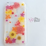  押し花iPhone6/iPhone6sケース 淡いお花