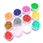 【jewel】厳選12色 スター 星ホログラム 2.5mm 各色2g入り ジェルネイル 素材 材料 手芸 レジン 封入 ネイル アート 