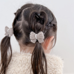 【お好きなゴムに付け替え可能】Ａタイプ୨୧モヘアパールリボンゴム