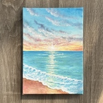 アクリル画《原画》✴︎ 夏の朝海✴︎ 