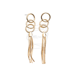 ERG-2521-G【2個入り】チェーンタッセルピアス,Chain tassel Post Earring