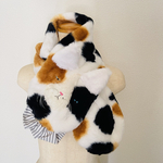 No.6150 あったか　ふわもこボスにゃんこマフラー