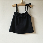 Minette.コットンレースのフリルキャミソール