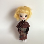 No.431   1/12サイズ男の子着物　茶