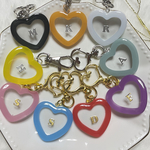 ハンドメイド＊推しのカラーハートレジンキーホルダー＊シャカシャカしないキーホルダー♡ 推し カラーキーホルダー