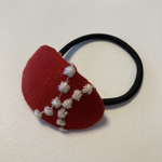 ミナペルホネン　ヘアゴム　handmade tambourine レッド
