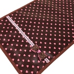 【ＳＡＬＥ】　LL 茶　ピンク　ハート　リボン　ランドセルカバー　女の子