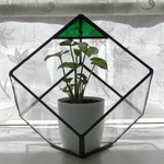 ステンドグラス テラリウム キューブ　　