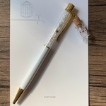 miniミニ羽入れ瓶付ボールペン White２
