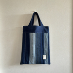 Sowelu2015様オーダー品　tote bag(デニムパッチ)縦長
