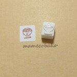 《再販》うどんさん：消しゴムはんこ。