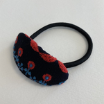 ミナペルホネン　ヘアゴム　handmade fun ネイビー　お花