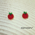 小さなトマトのひと粒ピアス＊*