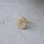 「drop ring」rock   beige