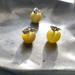【pendant top】vintage west germany glass 🍏yellow12✖️15㍉