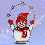可愛い雪だるまさん　クリスマス