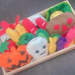 ハロウィン弁当　フェルト　おままごと　かご付き