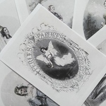 【紙もの素材】ポール・ガヴァルニ　女性の肖像画　コラージュペーパー