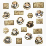 カフェラベルシール Mocha coffee<S581>
