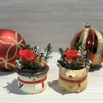 【送料無料】クリスマス　置物　クリスマス雑貨　トナカイ　雪だるま　クリスマス飾り　一点もの
