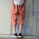 着物リメイク*もんぺ短パンツ*朱色