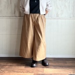 コーデュロイワイドパンツ  ベージュ