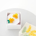 500円OFF中☆ 毎日を頑張るあなたへ.｡:*+゜金木犀からのエール   / スタッドピアス / 金属アレルギー対応