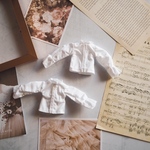 フリルブラウス　ホワイト　シャツ　