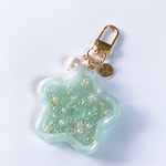[10月20日販売]Heart dots shaker keychain (mintgreen)