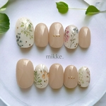 【 カラー変更無料 】ネイルチップ〔 mikke. 〕/ 結婚式 オフィス 大人 上品