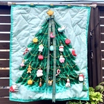クリスマス　タペストリー　ウォールデコ　布　クリスマスツリー　アドベント