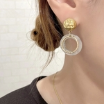 New‼︎ 大人のシアーな艶感溢れる ピアス / イヤリング / チタンピアス / 樹脂ピアス / シンプル