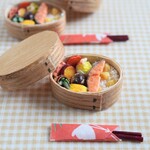 ミニチュア 曲げわっぱ 秋の味覚 栗ご飯弁当