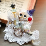 魔法使いごっこの、オバケちゃん👻❷ バッグチャームチェーンと、ボンボムチャーム付き。