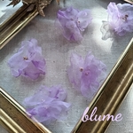 🆕/4pcs)【パーツ】frill latte_flower parts #LV×vd