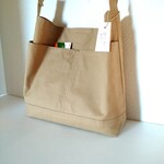 ななめ掛けできるショルダーバッグ（厚手平織り布、ストローイエロー2)
