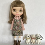 blythe outfit 萌え袖ブラウス&ジャンパースカート