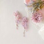 なでしこピンク　ピアス(イヤリング）
