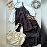 balloon dress/charcoal gray