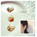 丸い雫ピアス