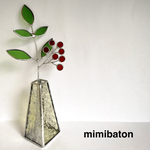 【new】 mimibaton＊ステンドグラスの南天＊