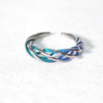 純チタン製リング「巡る」 2トーン